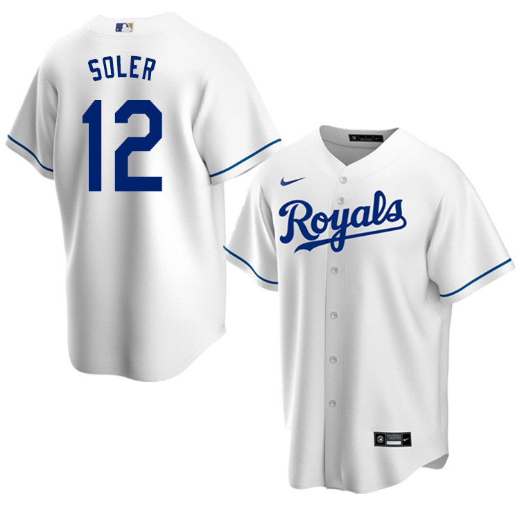 Nike Men #12 Jorge Soler Kansas City Royals Baseball Jerseys Sale-White